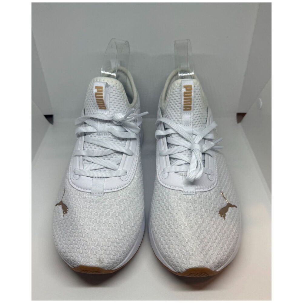 PUMA Softride Ruby Luxe Femme White Gold Sneakers